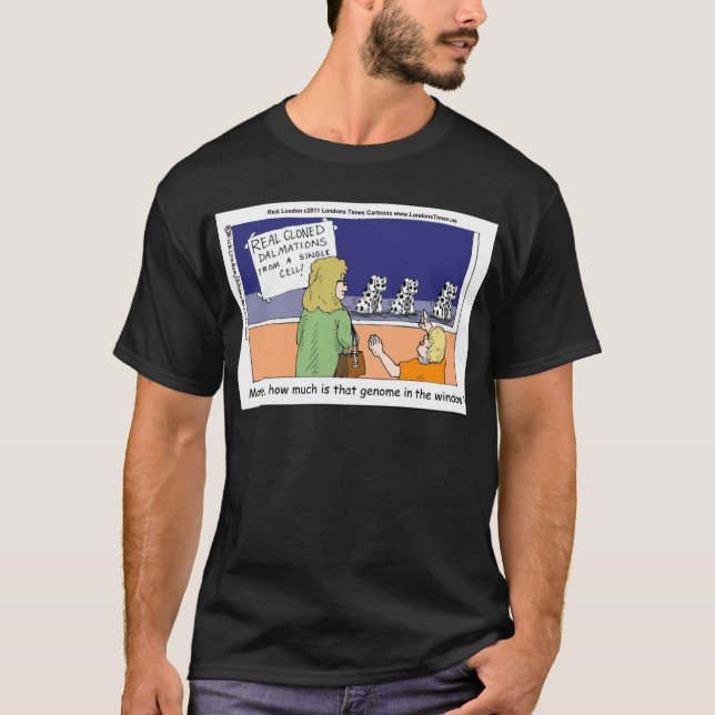 Camiseta ¿Cuánto cuesta ese dálmata del genoma en la ventan (Anverso)