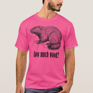 Camiseta Cuánto Divertido Chiste de Woodchuck Pun