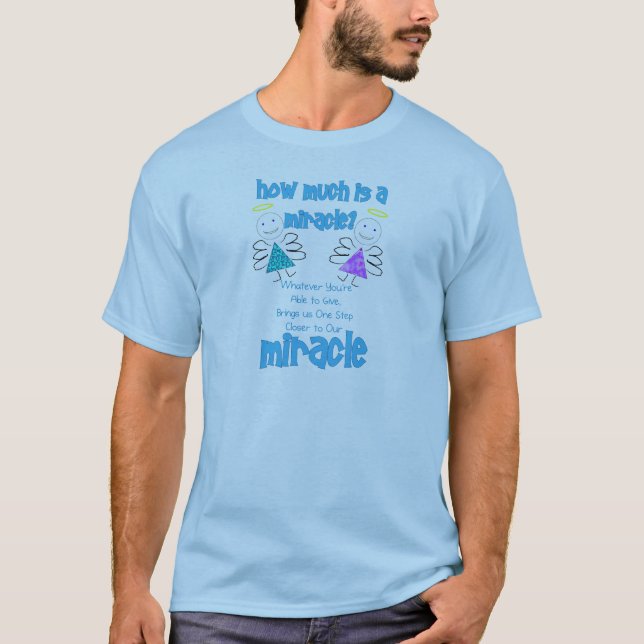 Camiseta ¿Cuánto es un milagro? (Anverso)