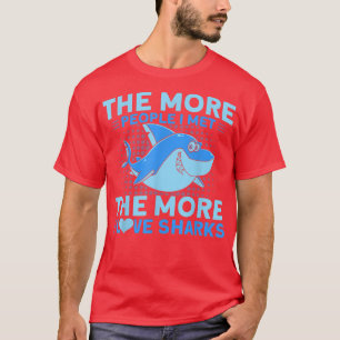 Camiseta Cuanto más amo a los tiburones animales