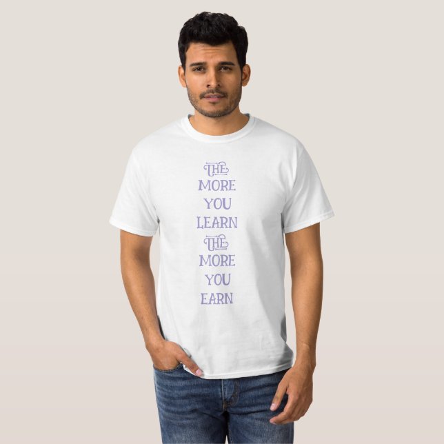 Camiseta cuanto más aprendes, más ganas (Anverso completo)
