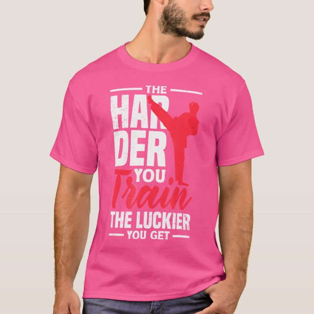 Camiseta Cuanto Más Difícil Sea Entrenar A Los Afortunados  (Anverso)