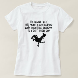 CAMISETA CUANTO MÁS ENTIENDO POR QUÉ GRITAN LOS ROOSTERS