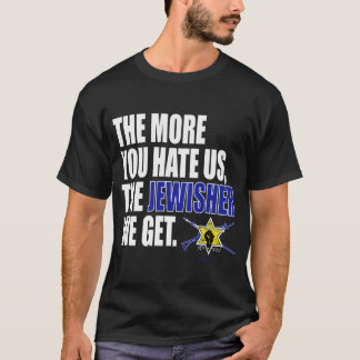 Camiseta "Cuanto más nos odias, más JUDÍO tendremos"