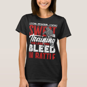 Camiseta Cuanto más sudoras en el entrenamiento Aikido Kara