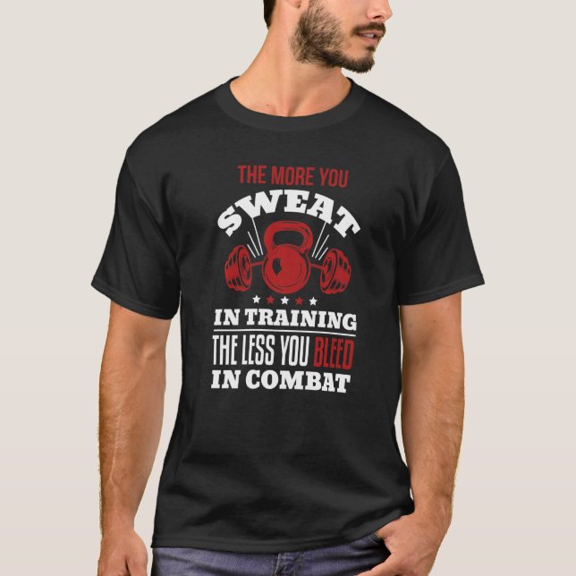 Camiseta Cuanto Más Sudoras En Entrenamiento Menor Te Herme (Anverso)