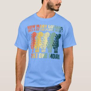 Camiseta Cuántos Guitarras Regalos Para Hombres Guitarrista