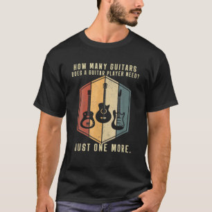 Camiseta Cuántos Guitarristas Hombres Jugadores De Guitarra
