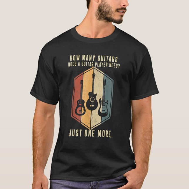 Camiseta Cuántos Guitoristas Regalos Para Los Hombres Guita (Anverso)