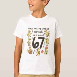 Camiseta Cuántos patos no todos en una fila divertido 67 pa