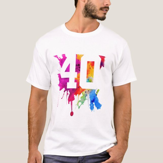 CAMISETA CUARENTA AÑOS CUARENTA CUARENTA (Anverso)