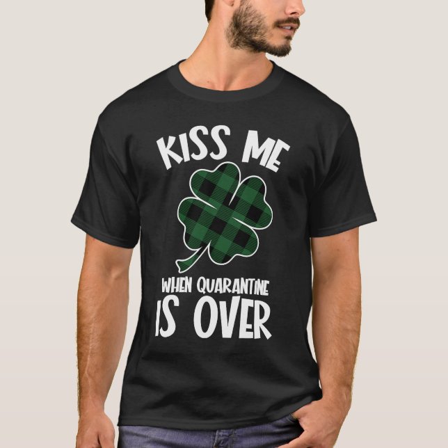 Camiseta Cuarentena de máscara facial socialmente distancia (Anverso)