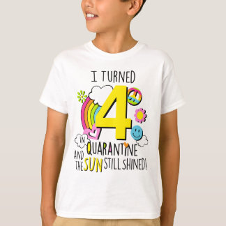 Camiseta Cuarentena de niños de camisas de cumpleaños de cu