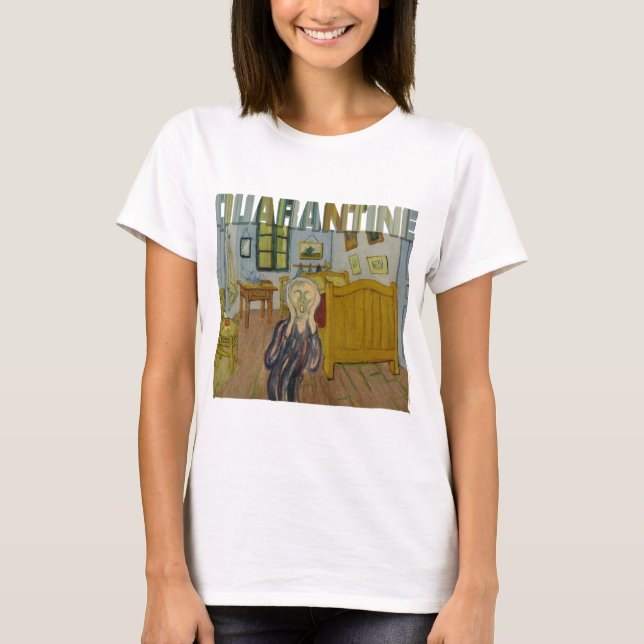 Camiseta Cuarentena, El Grito - Edvard Munch, (Anverso)
