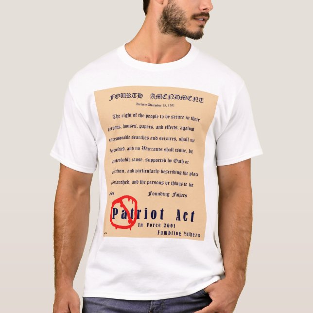 Camiseta Cuarta enmienda (frente) (Anverso)