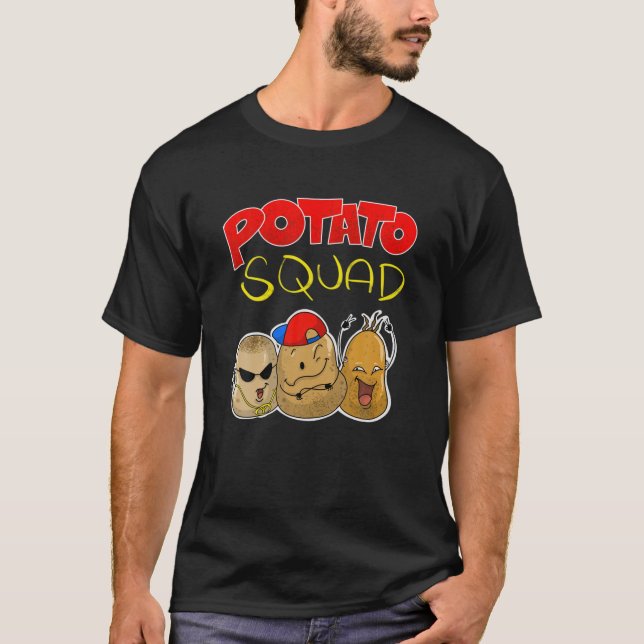 Camiseta Cuartel de patatas | Divertido equipo vegetariano  (Anverso)