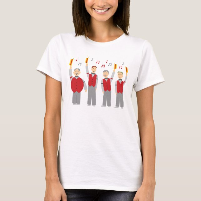 Camiseta Cuarteto clásico de Barbershop (Anverso)