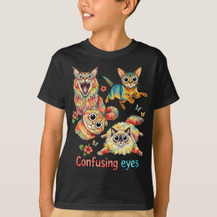 Camiseta Cuarteto Curioso de Gatos, Gato Lindo PNG Amante d