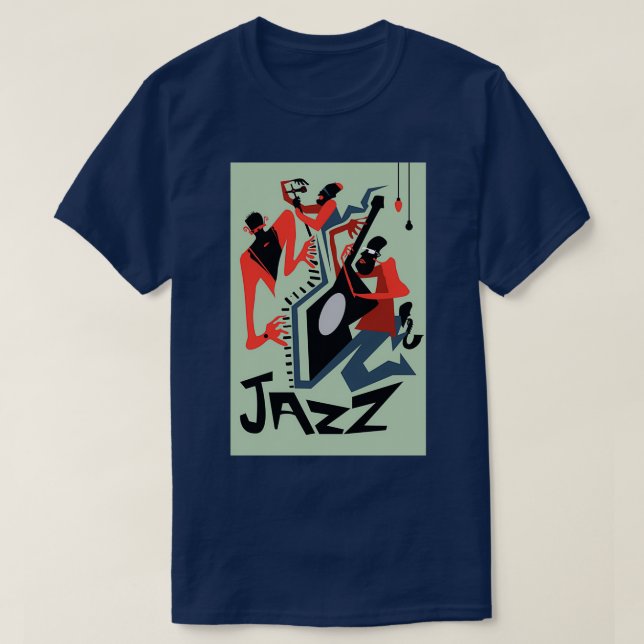 Camiseta Cuarteto de jazz 2 (Diseño del anverso)