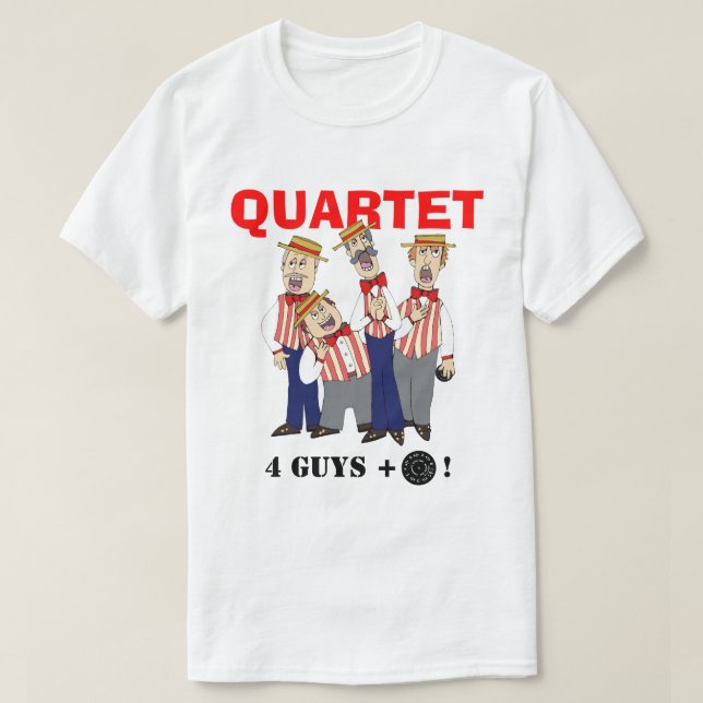 Camiseta Cuarteto de la barbería (Diseño del anverso)