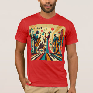 Camiseta Cuarteto de la Edad de Jazz de Mid Century