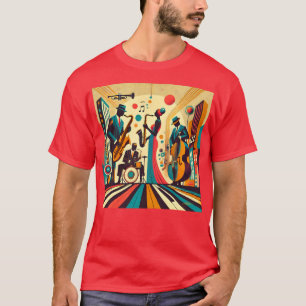 Camiseta Cuarteto de la Edad de Jazz de Mid Century