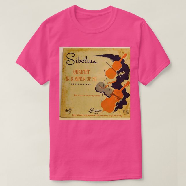 Camiseta Cuarteto Sibelius Griller String (Diseño del anverso)