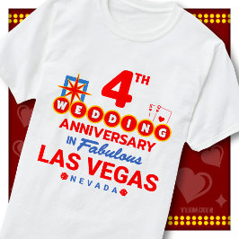 Camiseta Cuarto aniversario de bodas: fabulosa pareja de La