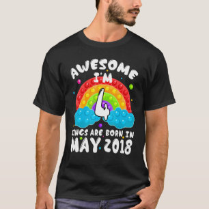 Camiseta Cuarto cumpleaños de cuatro años de edad increíble