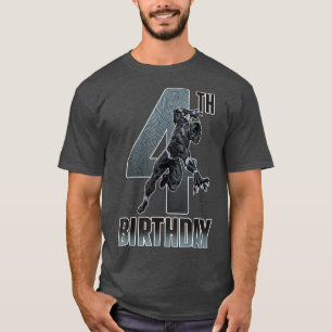 Camiseta Cuarto Cumpleaños De La Pantera Oscura Para Los Fa