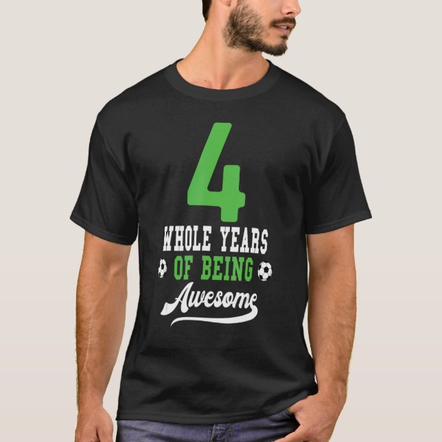Camiseta Cuarto cumpleaños de niños para Chicas (Anverso)