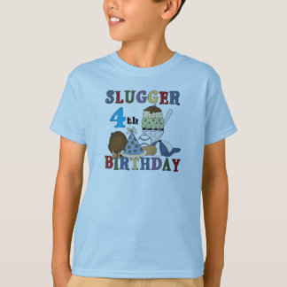 Camiseta Cuarto cumpleaños del beisbolista