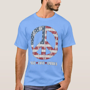 Camiseta Cuarto de Julio Bandera Americana Paz Trinidad