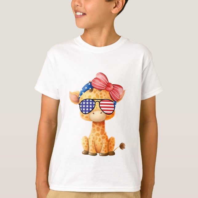 CAMISETA CUARTO DE JULIO DE GIRAFFE (Anverso)