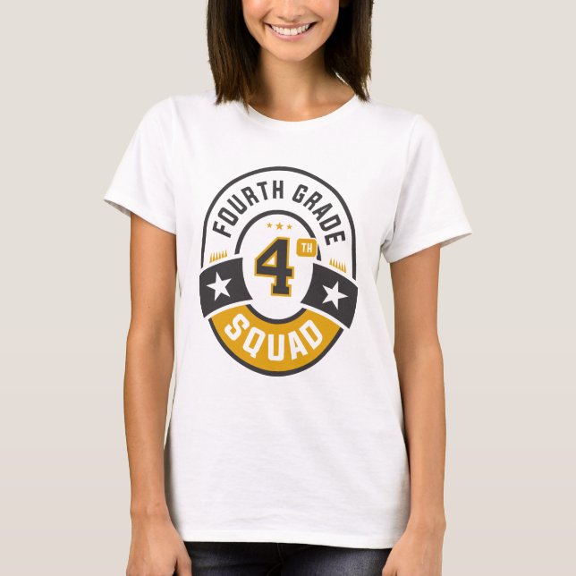 Camiseta Cuarto Equipo De Escuadrón De Cuarto Grado De Vuel (Anverso)