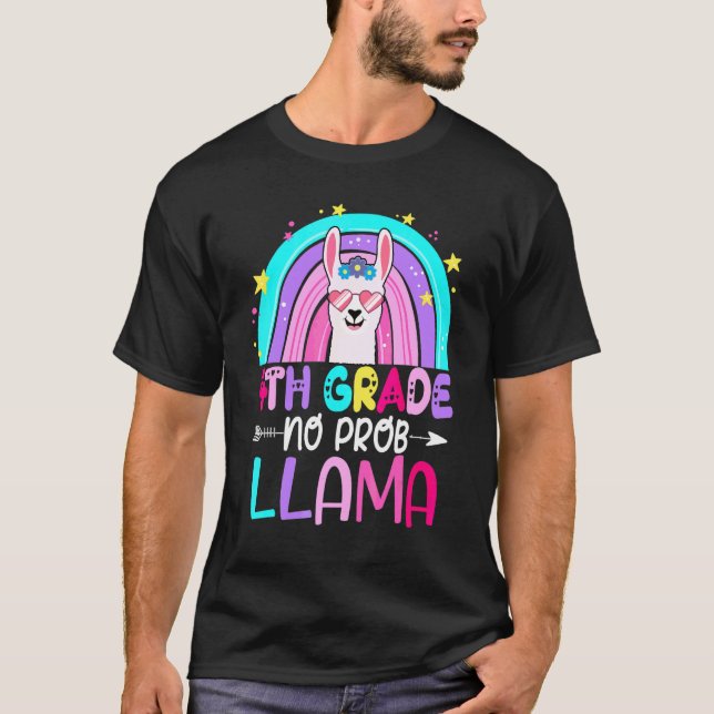 Camiseta Cuarto Equipo Maestro de 4to Grado Arcoíris Sin Pr (Anverso)