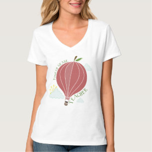 Camiseta Cuarto globo Apple del aire caliente del profesor