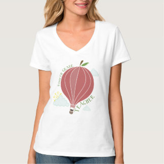 Camiseta Cuarto globo Apple del aire caliente del profesor