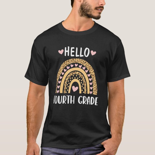 Camiseta Cuarto grado Chicas arcoiris Equipo de profesores  (Anverso)