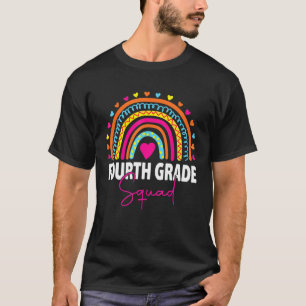 Camiseta Cuarto grado Chicas arcoiris Equipo de profesores 