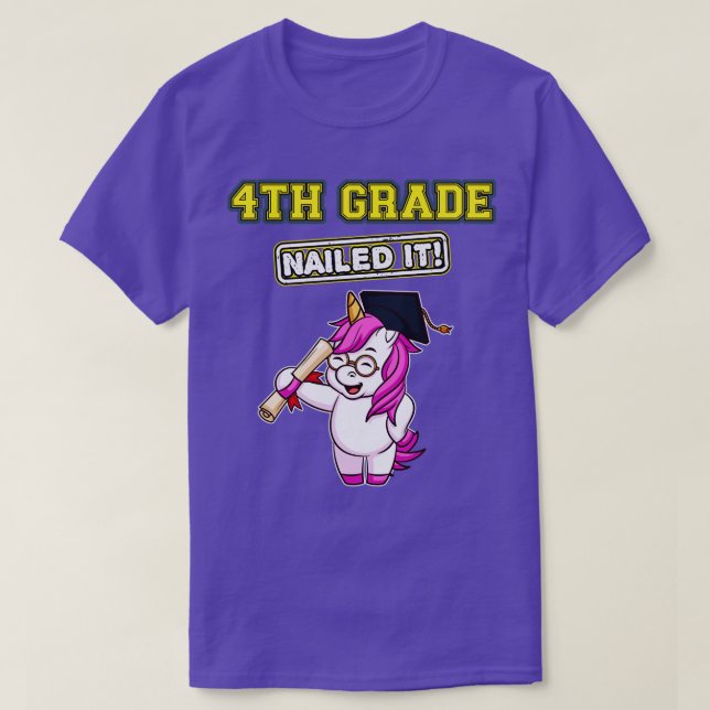 Camiseta Cuarto Grado De Enseñanza Primaria De Ti 4 (Diseño del anverso)