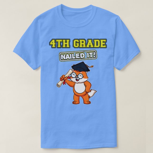 Camiseta Cuarto Grado De Enseñanza Primaria De Ti 5 (Diseño del anverso)