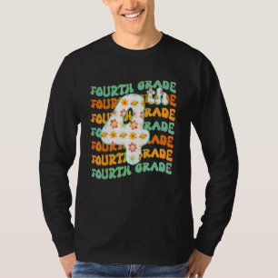 Camiseta Cuarto Grado De Regreso A La Escuela Retro 70s Gru