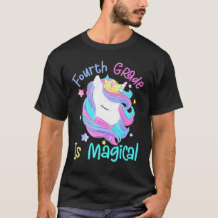 Camiseta Cuarto Grado Es Magico Unicornio De Vuelta A La Es
