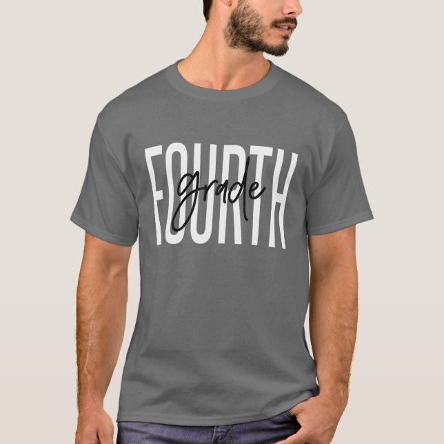 Camiseta Cuarto Grado Para Profesores Equipo De Cuarto Grad (Anverso)