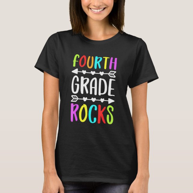 Camiseta Cuarto Grado Roca 4º Grado De Vuelta A La Educació (Anverso)
