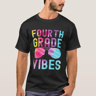 Camiseta Cuarto Grado Vibes 4º Grado 1º Día De Ataque Escol