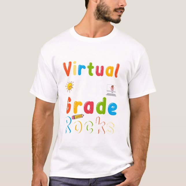 Camiseta Cuarto grado virtual de vuelta a la escuela (Anverso)