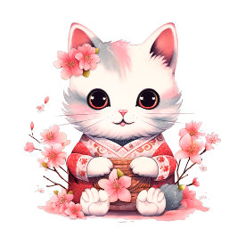 Camiseta Cuato japonés Vibe Kitty