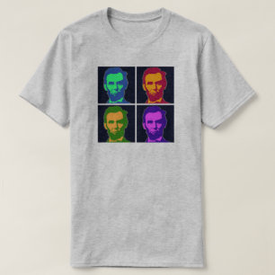 Camiseta Cuatro Abraham Lincolns Pop Art